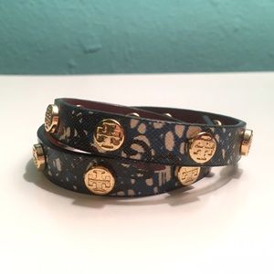 Tory Burch Leather Wrap Bracelet